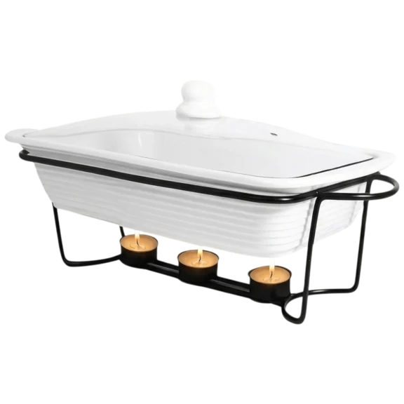 Le Regalo 3-Piece Bake & Serve Food Warmer Set