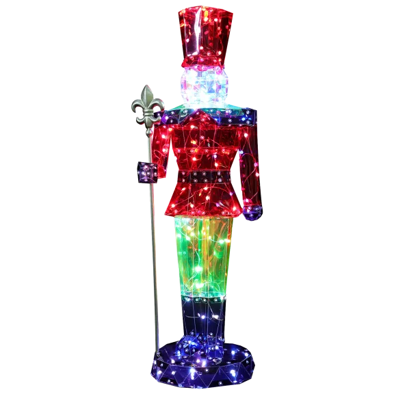 The Prismatic Light-Up Nutcracker Decoration