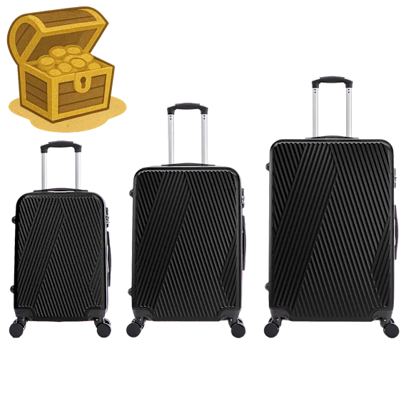 TUCCI Italy Colpi 3-Piece Hardside Luggage Set