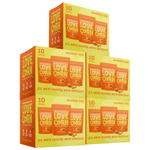 50-Pack: Love, Corn Cheezy Premium Snacking Corn (1.6 oz)