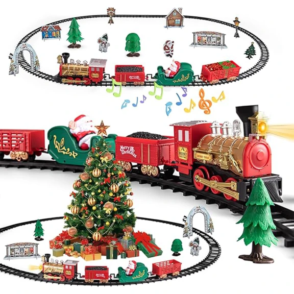 Hakol Perfect Christmas Tree Toy Train Set