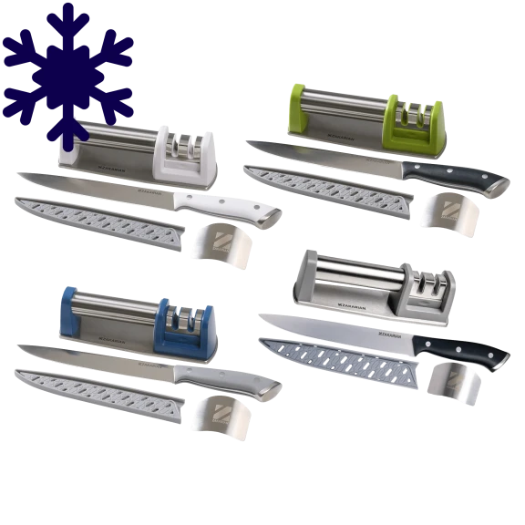 Zakarian by Dash 8" Slicing Knife with ​​Precision Knife Sharpener