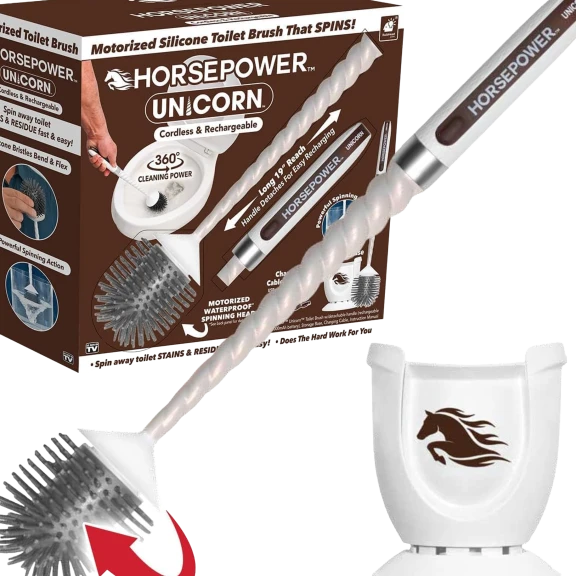 Horsepower Unicorn Toilet Spin Scrubber