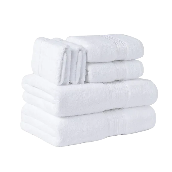 Luxury Home 6-Piece 100% Cotton 550 GSM Towel Set