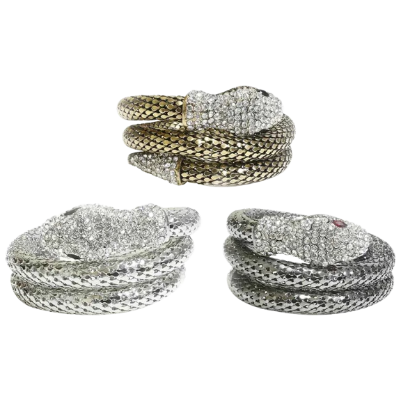 Romano Stivali Elegant Crystal Serpent Bracelet