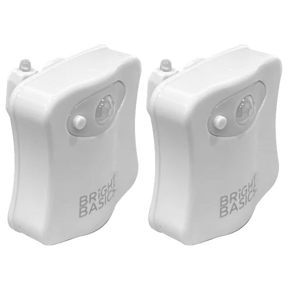 2-Pack: Bright Basics Universal Motion Activated Toilet Bowl Light