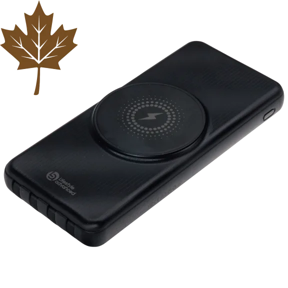 Lifestyle Advanced 10000 mAh Magnetic Wireless Powerbank with Charging Cables