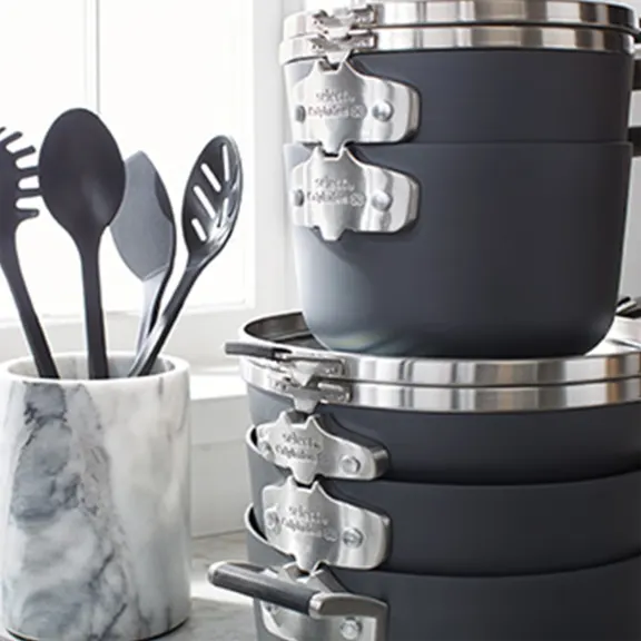 Calphalon Select 14-Piece Space-Saving Hard-Anodized Cookware Set