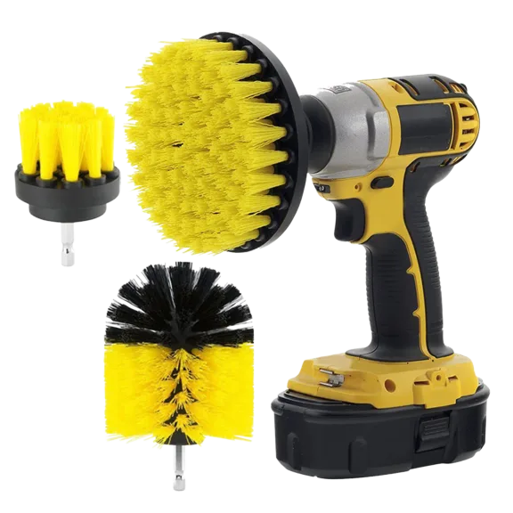 SwissTek 3-Piece All-Purpose Power Scrubber Cleaning Kit