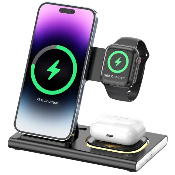 Gabba Goods 3-in-1 Foldable Wireless Charging Stand