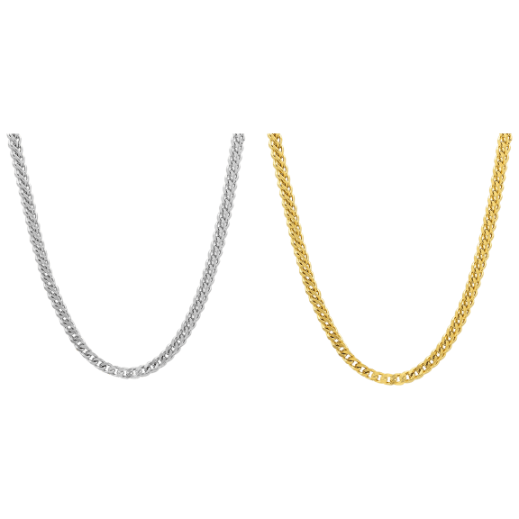 Paquete de 2: Steeltime Cadenas Tipo Franco de Caja para Hombre