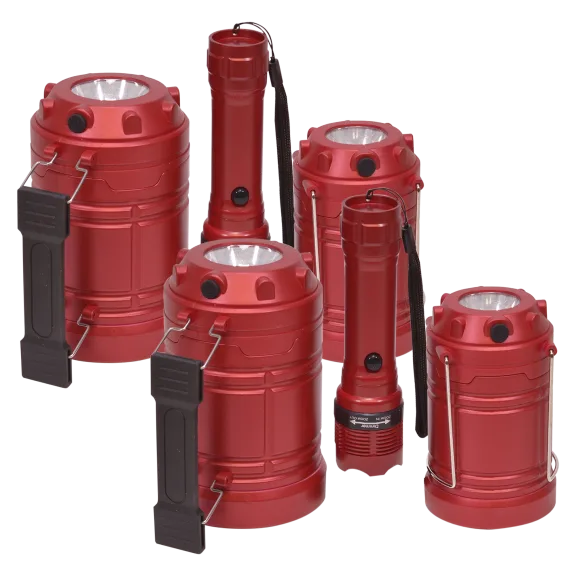 SecureBrite 6-Piece COB LED Lantern and Work Light Bundle