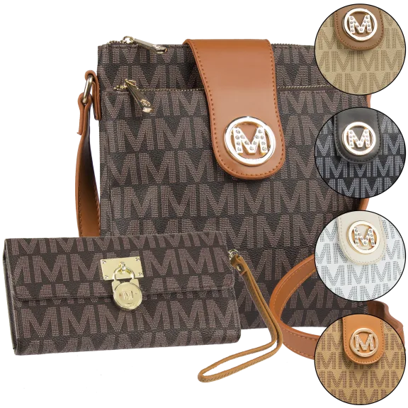 Milan Crossbody and Wallet Wristlet Bundle