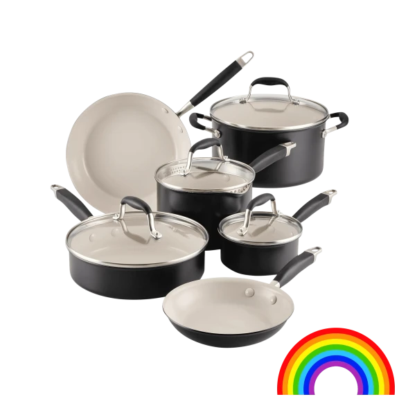 Anolon Advanced 9-Piece Ceramic Nonstick Cookware Set