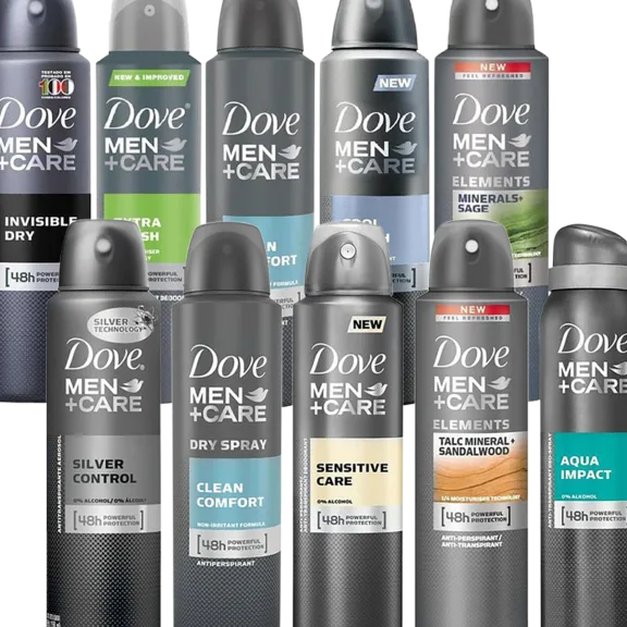 10-Pack: Dove Antiperspirant Spray for Men