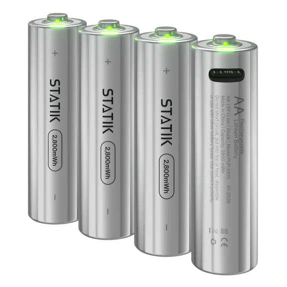 The USB-Rechargeable AA Battery Set