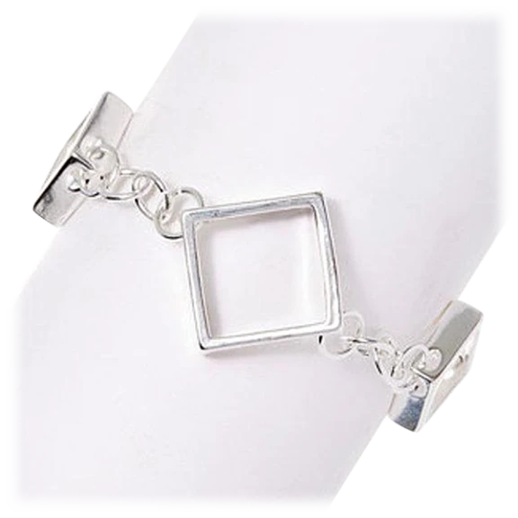 Hollywood Sensation Morgan Silver Link Bracelet