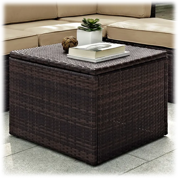 Crosley Furniture "Palm Harbor" Outdoor Wicker Sectional Coffee Table