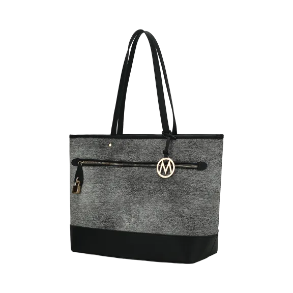 MKF Collection Juno Bolso Tote de Cuero Vegano por Mia K.