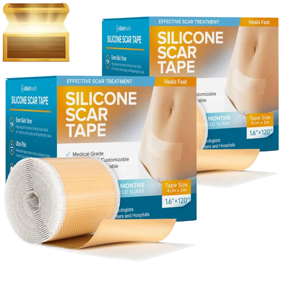 2-Pack: AllSett Health Silicone Scar Tape