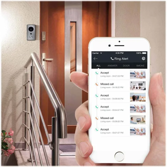 Zmodo Greet WiFi Video Doorbell with Beam Smart Home Hub and Wi-Fi Extender