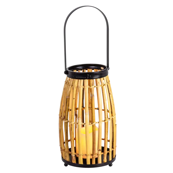 Lark And Meadow 18" Bamboo Lantern With Candle