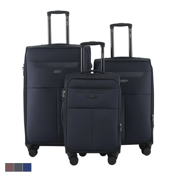 IZOD Liam Expandable Lightweight Soft Shell 3-Piece Luggage Set