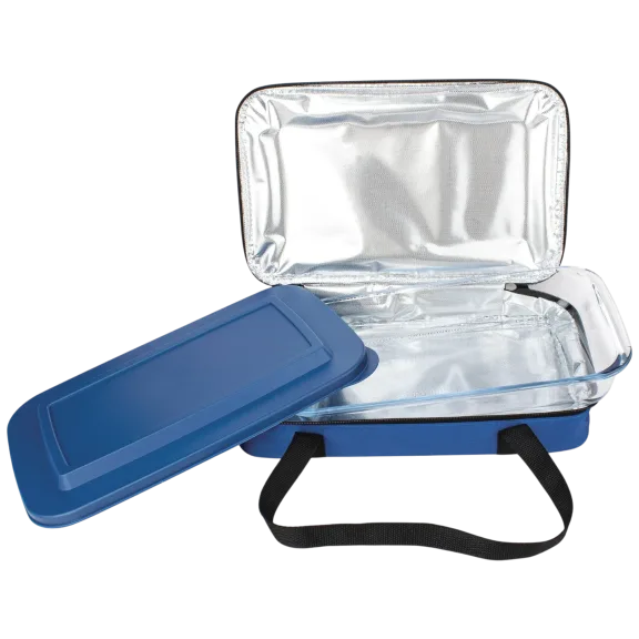 Le Regalo Glass Casserole with Insulated Carry Bag