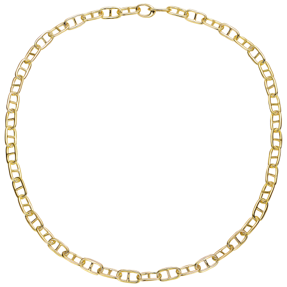 Stella Valentino 14K Gold Slim Mariner Link Chain Necklace