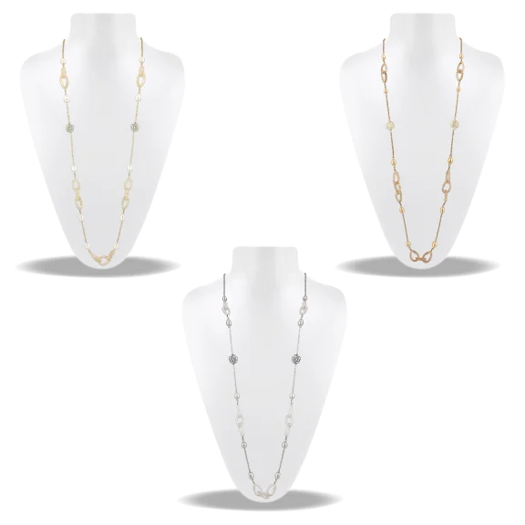 Rose Atoll Collection 14K Gold Filled Pearl & Swarovski Necklace