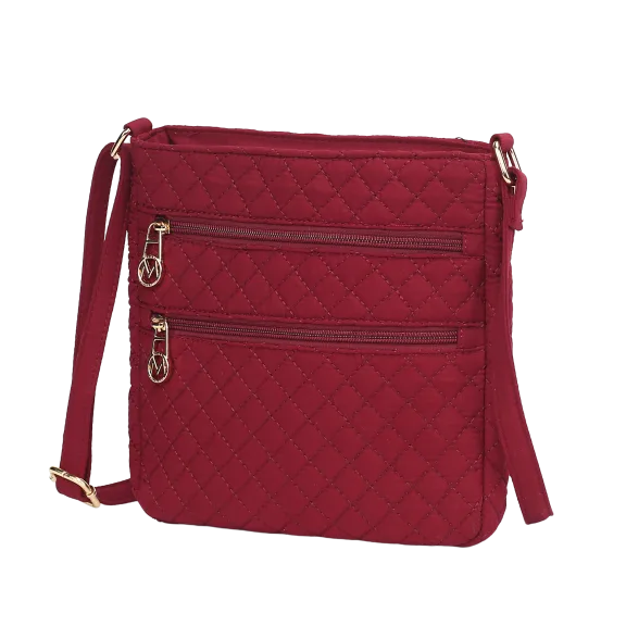 MKF Collection Lainey Solid Quilted Cotton Women’s Crossbody by Mia K.