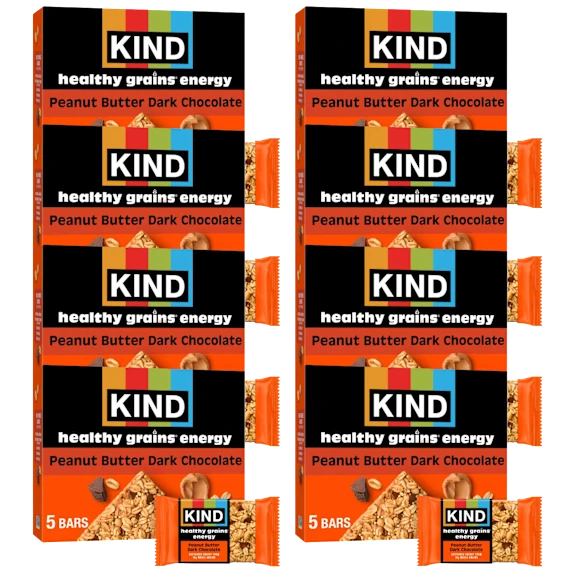 40-Pack: KIND Healthy Grains Peanut Butter Dark Chocolate Energy Bars