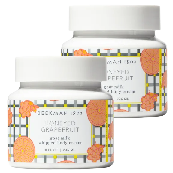 2-Pack: Beekman 1802 Honeyed Grapefruit Whipped Body Cream