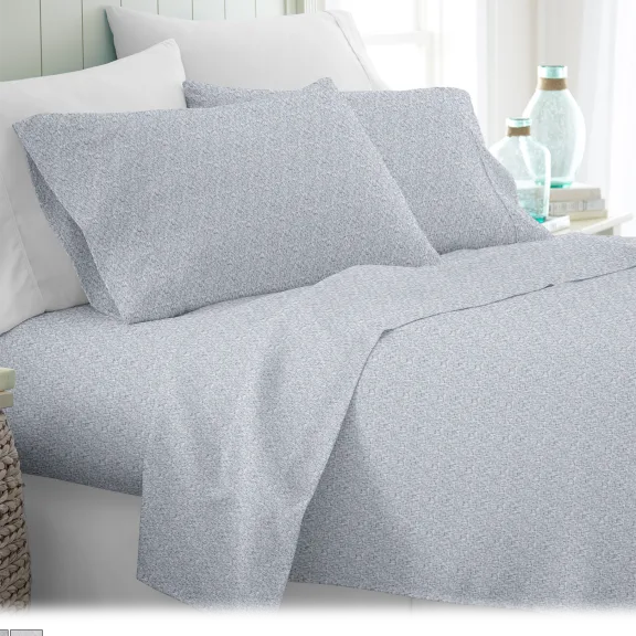 Cloth & Gable 4-Piece Premium Soft Chambray Bed Sheet Set