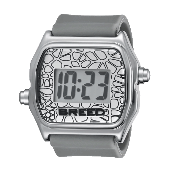 Breed Reloj Austin con Pantalla de Cristal Líquido y Correa de Silicona