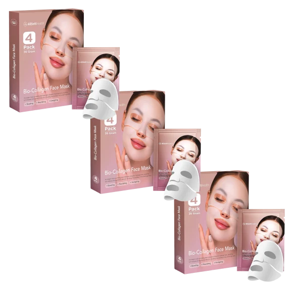 12-Pack: AllSett Health Bio-Collagen Overnight Face Masks