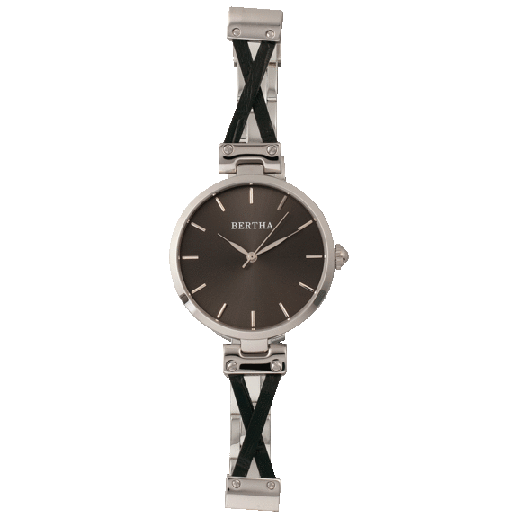 Bertha Amanda Criss-Cross Bracelet Watch
