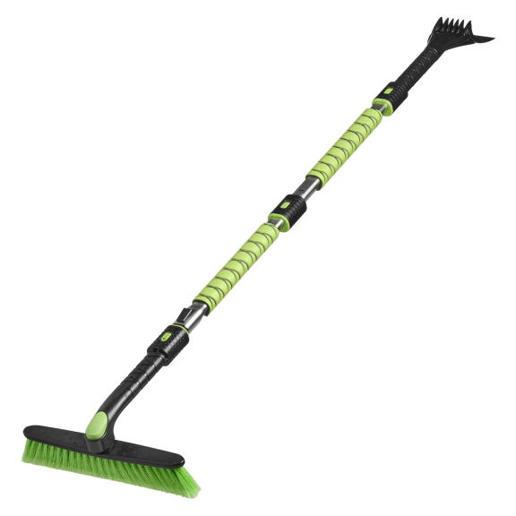iHOM Heavy Duty Telescopic 52-Inch Snow Brush & Scraper with Carry Bag