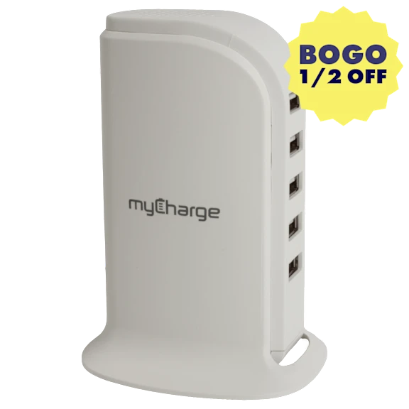 MyCharge Power-Hub 5 5-Port USB Tower
