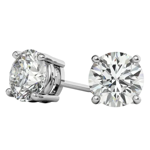 The Perfectly-Sized AGI Certified Lab-Grown Diamond Stud Earrings