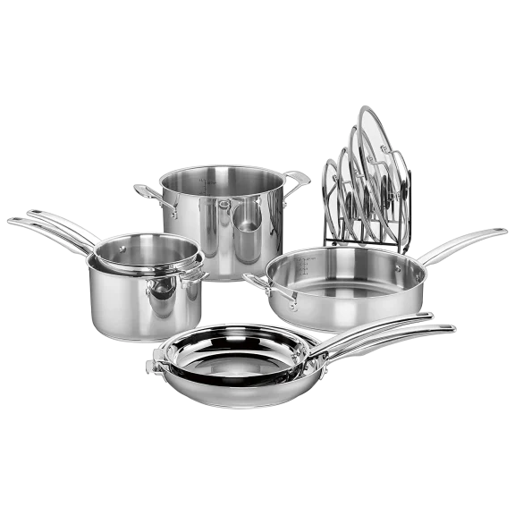 The 11-Piece Stainless Steel Cookware Set