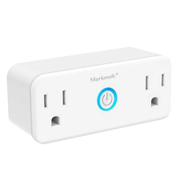 2 or 4-Pack: Prime Wi-Fi Mini Dual Outlets Smart Sockets 15A Energy Monitoring