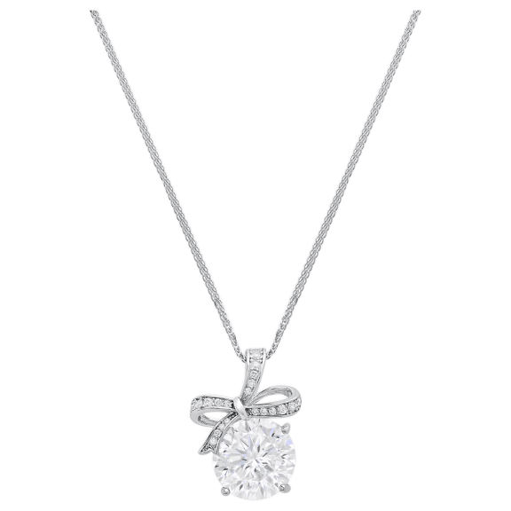 The Moissanite Bow Necklace