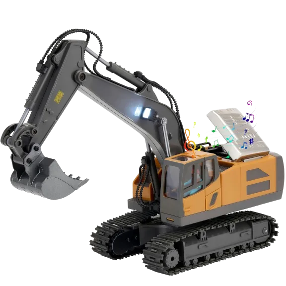 VEVOR Kids 11-Channel RC Excavator Digger