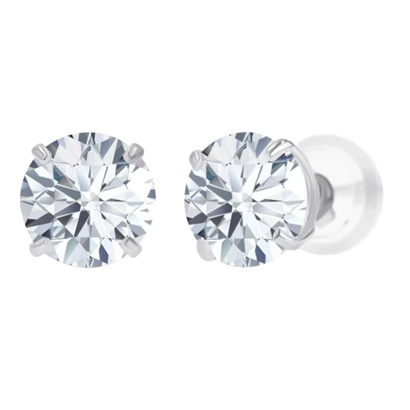 Voss+Agin 2.0 Carat TW Lab-Grown Diamond Stud Earrings