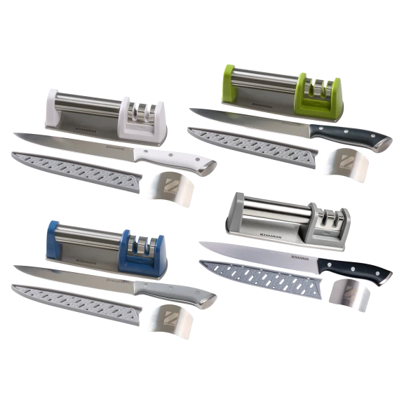 Zakarian by Dash 8" Slicing Knife with ​​Precision Knife Sharpener