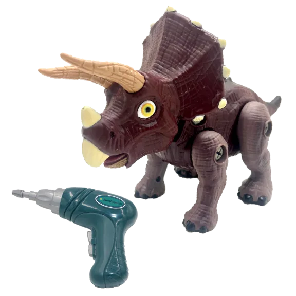 Smithsonian by Odyssey Toys Triceratops Dino Robot Interactive STEM Building Kit