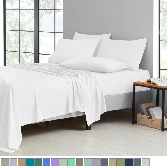 Bibb Home Bamboo 6-Piece Luxury Sheet Set