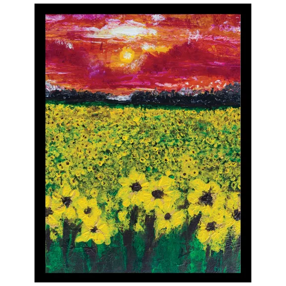 Wahl Art by Venice Beach Collections Field of Sunset Abstract Design Print