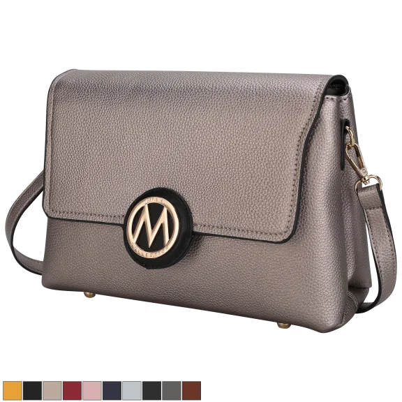 MKF Collection Johanna Multi-Compartment Crossbody Bag by Mia K.